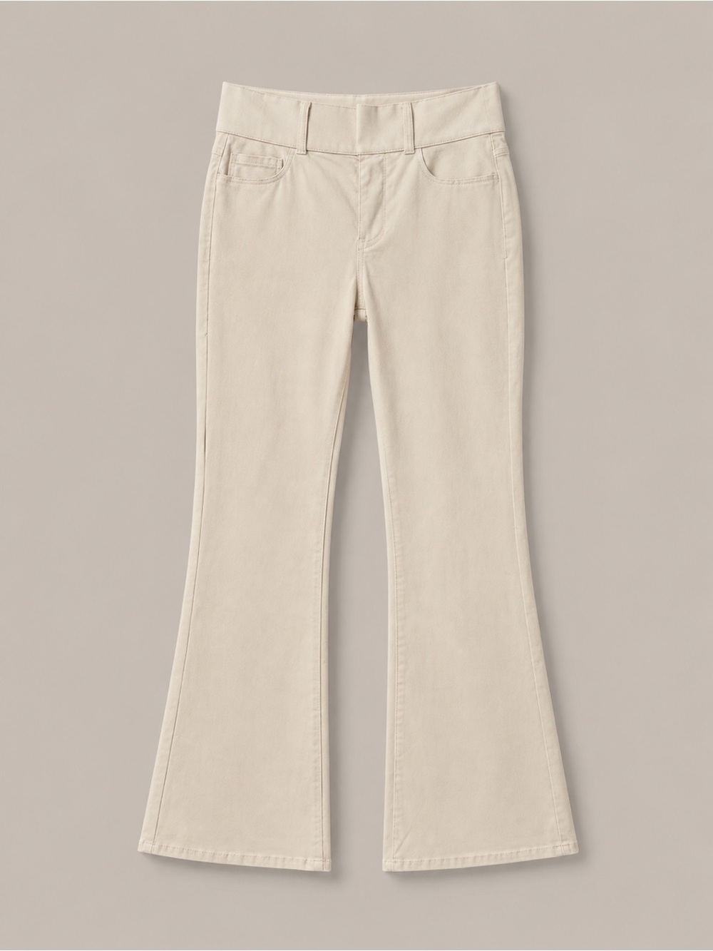 Natural Reflections Cream Flare Jeans